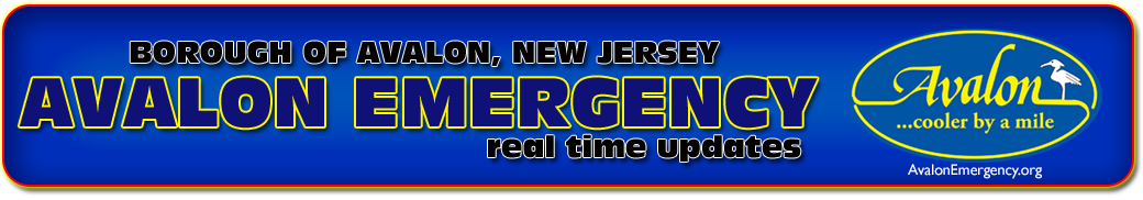 Avalon New Jersey Emergency Updates Logo